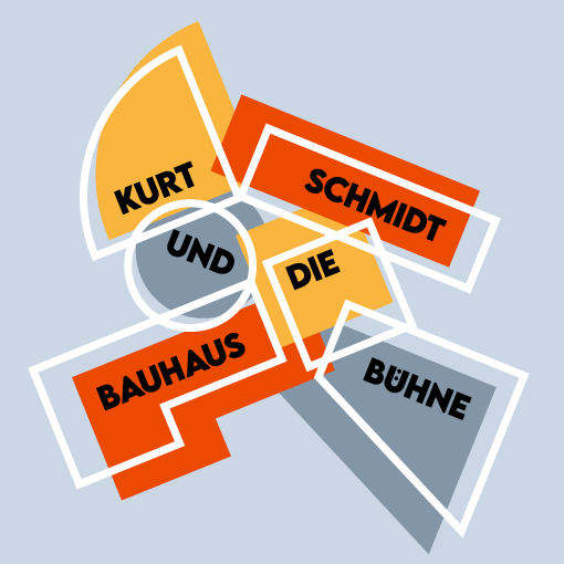 Plakat für Ausstellung Kurt Schmidt und die Bauhausbühne