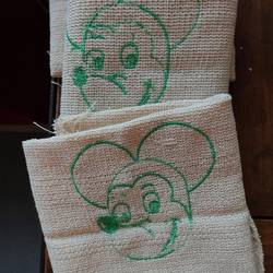 gestickte Mickey Maus